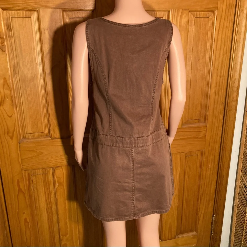 NWOT Vintage Sherry Taylor Denim Jumper Dress Size L - Picture 4 of 15